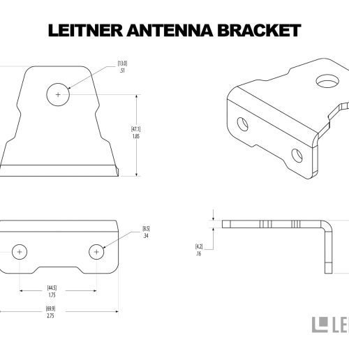 leitner designs accessories antenna bracket 41903345336533