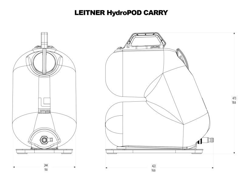 leitner designs accessories hydropod carry portable shower kit 41903324987605