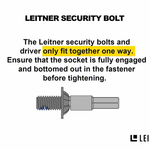 leitner designs accessories security driver bolt kit 41903344550101