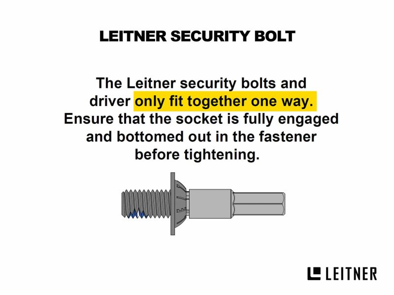 leitner designs accessories security driver bolt kit 41903344550101