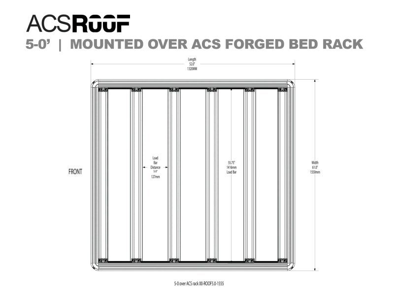 leitner designs platform rack 5 0 acs forged bedrack 00 roof5 0 1555 acs roof over acs forged classic bedrack 41903318466773