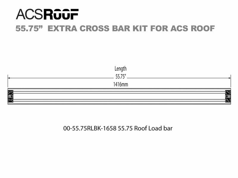 leitner designs platform rack 5 0 over tonneau cover 55 75 acs roof platform rack extra load bar kit 41903314763989