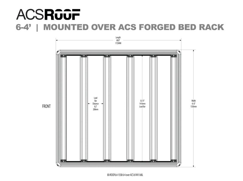 leitner designs platform rack 6 4 acs forged bedrack 00 roof6 4 1558 acs roof over acs forged classic bedrack 41903318434005