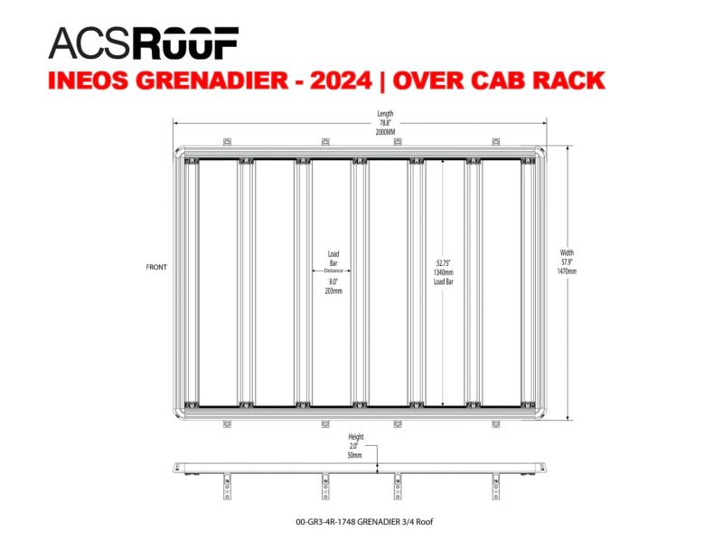 leitner designs platform rack ineos grenadier 2024 3 4 platform rack ineos grenadier acs roof 3 4 platform rack 2024 41903296839893