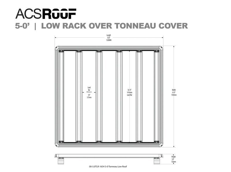 leitner designs platform rack low platform rack for tonneau cover 5 0 bed 00 5 0tlr 1654 acs roof over truck bed low platform rack for tonneau covers 41903319253205