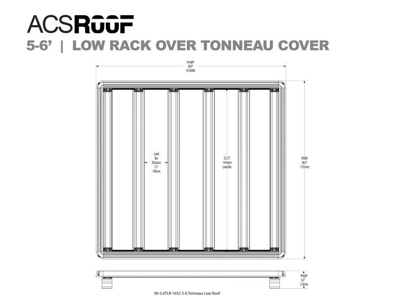 leitner designs platform rack low platform rack for tonneau cover 5 6 bed 00 5 6tlr 1652 acs roof over truck bed low platform rack for tonneau covers 41903319285973