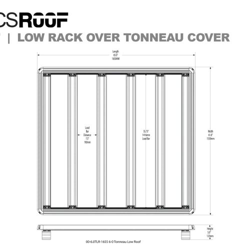 leitner designs platform rack low platform rack for tonneau cover 6 0 bed 00 6 0tlr 1655 acs roof over truck bed low platform rack for tonneau covers 41903319318741