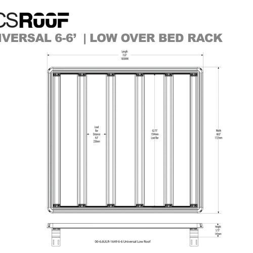 leitner designs platform rack universal low over truck bed platform rack 6 6 bed 00 6 6ulr 1649 acs roof universal over truck bed low platform rack 41903321448661