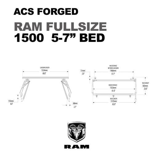 leitner truck bed racks active cargo system forged ram 36888293703893