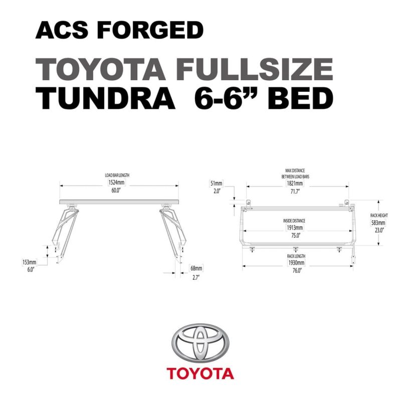 leitner truck bed racks active cargo system forged toyota 2016 18814246125731