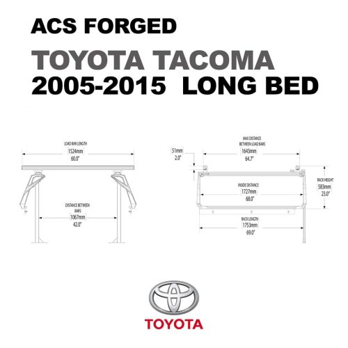 leitner truck bed racks active cargo system forged toyota 2016 18814246158499