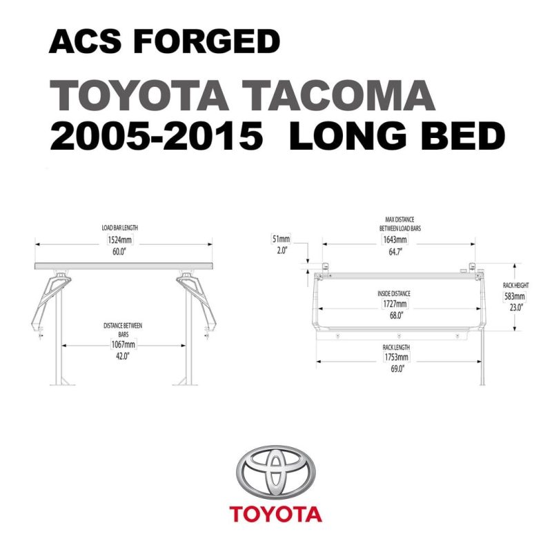 leitner truck bed racks active cargo system forged toyota 2016 18814246158499