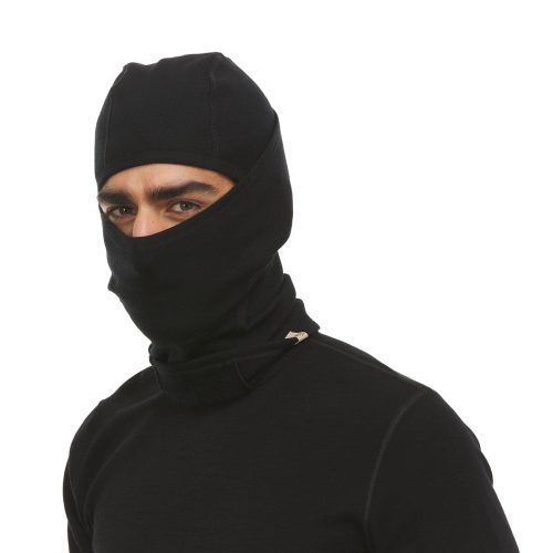 minus33 merino wool clothing headwear black expedition brushed balaclava kodiak fleece 41187427942613