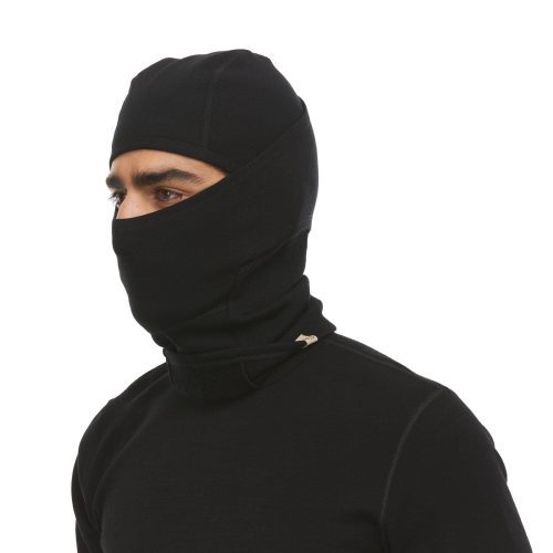 minus33 merino wool clothing headwear black expedition brushed balaclava kodiak fleece 41187431088341