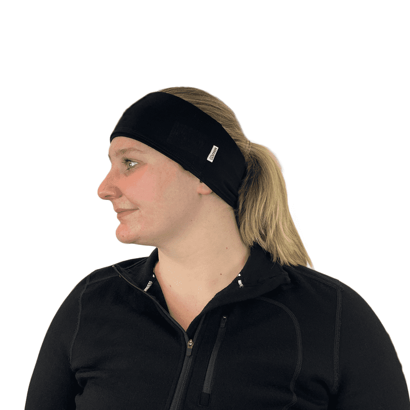 minus33 merino wool clothing headwear black micro weight wool half neck gaiter woolverino 41187461726421