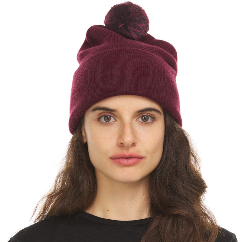 minus33 merino wool clothing headwear midweight everyday knit cuff pom beanie 100 merino wool 41187466936533