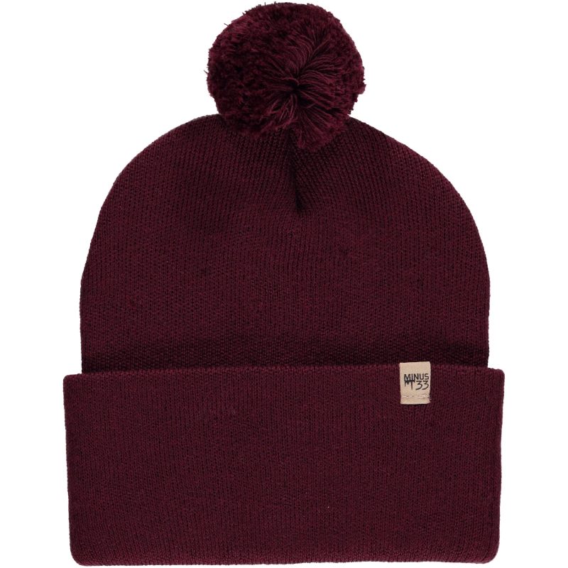 minus33 merino wool clothing headwear midweight everyday knit cuff pom beanie 100 merino wool 41187472834773