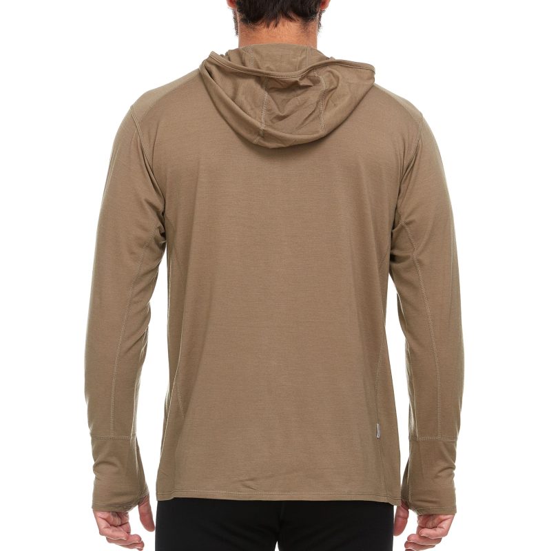 minus33 merino wool clothing tops micro weight men s wool 1 4 zip sun hoodie woolverino 41187476242645