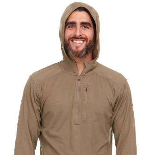 minus33 merino wool clothing tops micro weight men s wool 1 4 zip sun hoodie woolverino 41187477586133