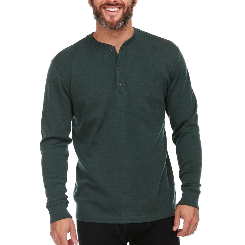 minus33 merino wool clothing tops midweight men s long sleeve henley 100 merino wool 41187490627797