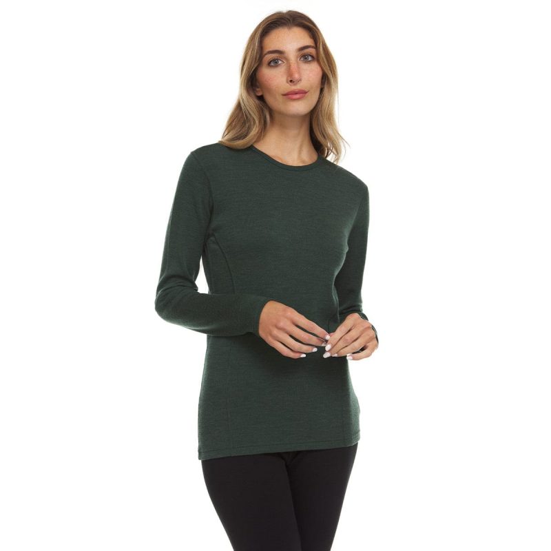 minus33 merino wool clothing tops midweight ossipee women s crew 100 merino wool 41187497476309