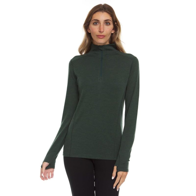 minus33 merino wool clothing tops midweight sequoia women s 1 4 zip 100 merino wool 41187494297813