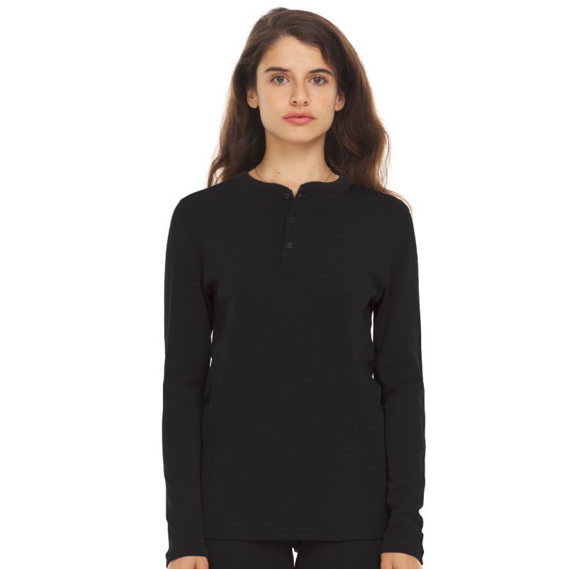 minus33 merino wool clothing tops midweight women s long sleeve henley 100 merino wool 41187487973589