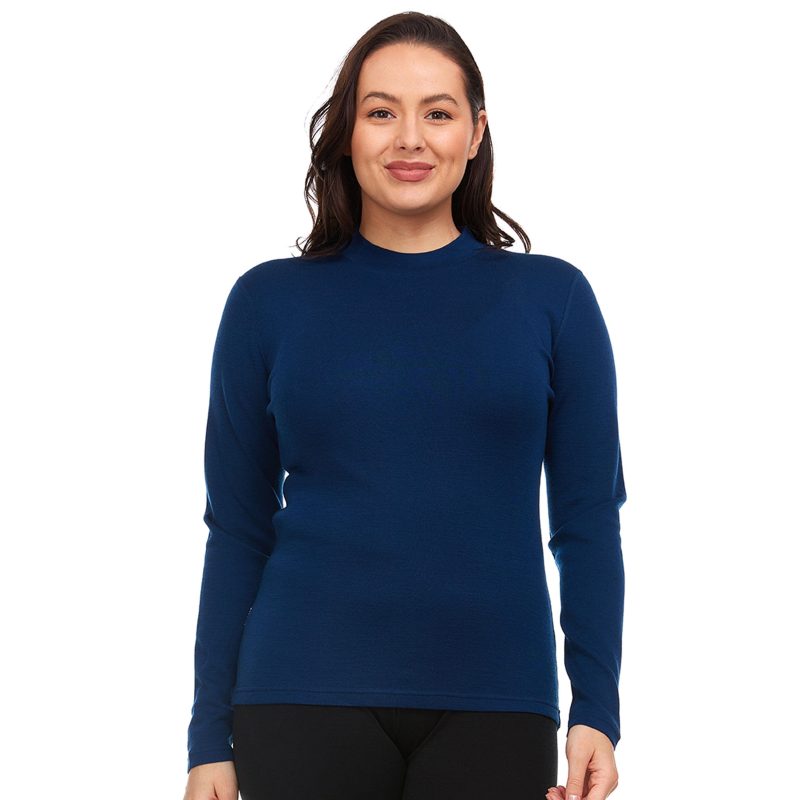 minus33 merino wool clothing tops midweight women s long sleeve mock neck 100 merino wool 41187487285461