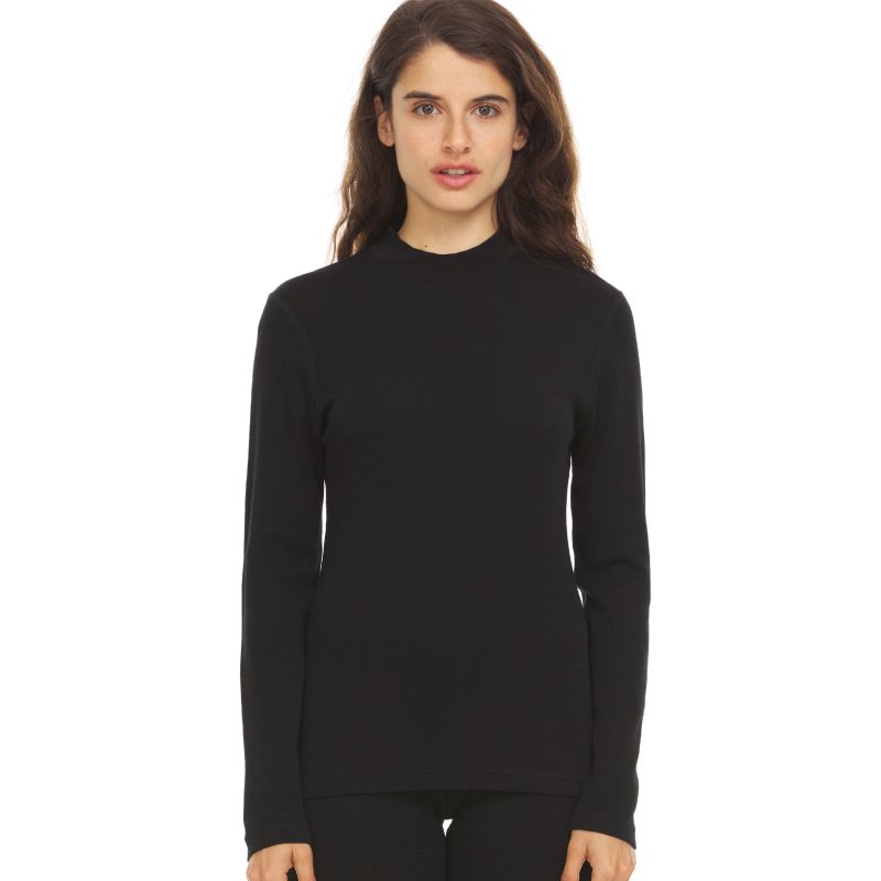 minus33 merino wool clothing tops midweight women s long sleeve mock neck 100 merino wool 41187488825557