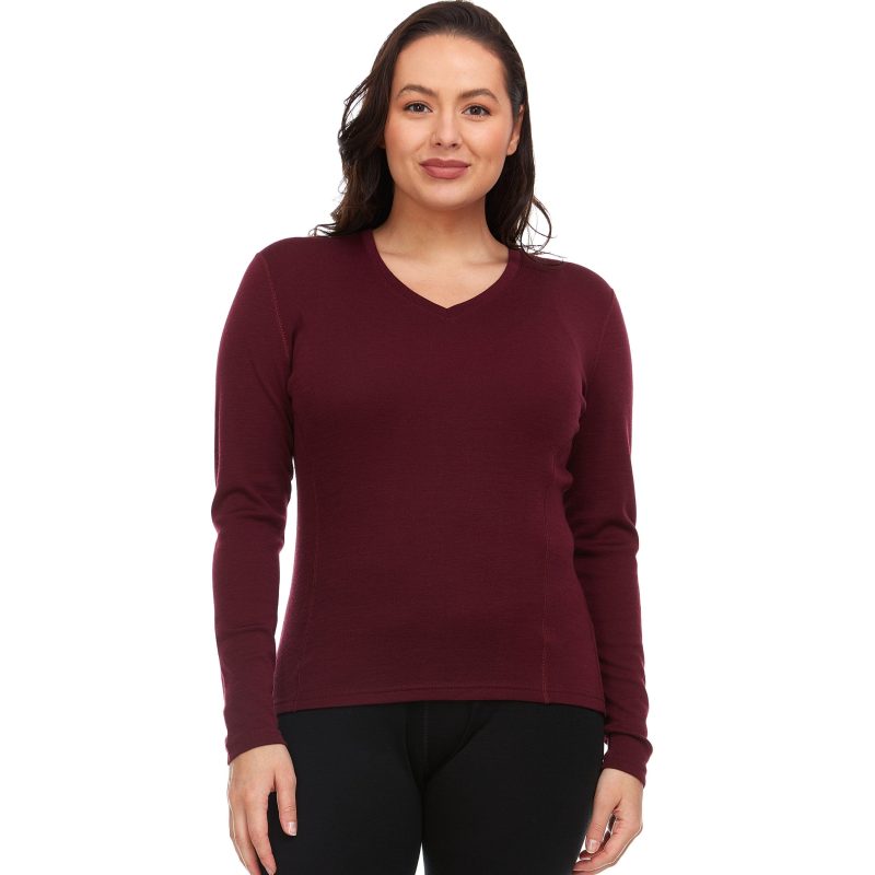 minus33 merino wool clothing tops midweight women s long sleeve v neck 100 merino wool 41187488596181