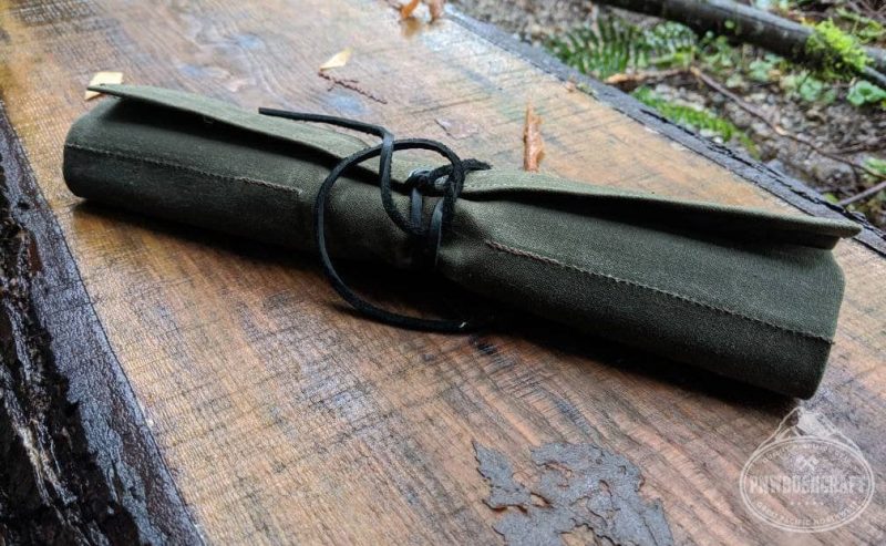 pnwbushcraft boxes bags kestrel waxed canvas tool roll up by pnwbushcraft 41355125588181