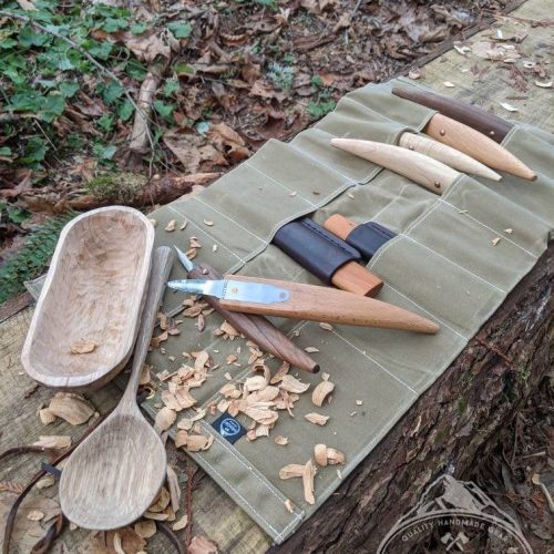 pnwbushcraft boxes bags kestrel waxed canvas tool roll up by pnwbushcraft 41355126341845