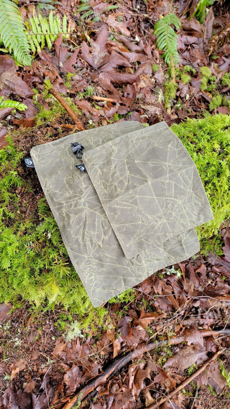 pnwbushcraft boxes bags lightweight waxed canvas food sack bag in a set with two sizes 41355126112469