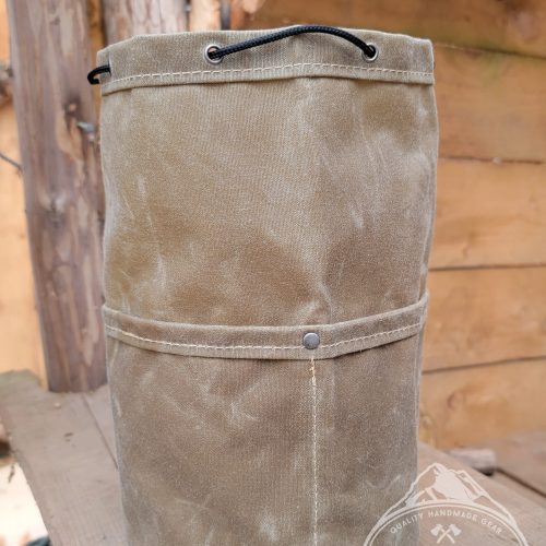 pnwbushcraft boxes bags medium tan the cedar bucket bag with outside pockets available in 5 sizes perfect for organizing your kit 41355130372309