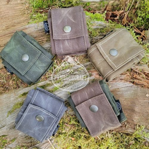 pnwbushcraft boxes bags rugged waxed canvas foraging bag hip pouch by pnwbushcraft 41355129716949