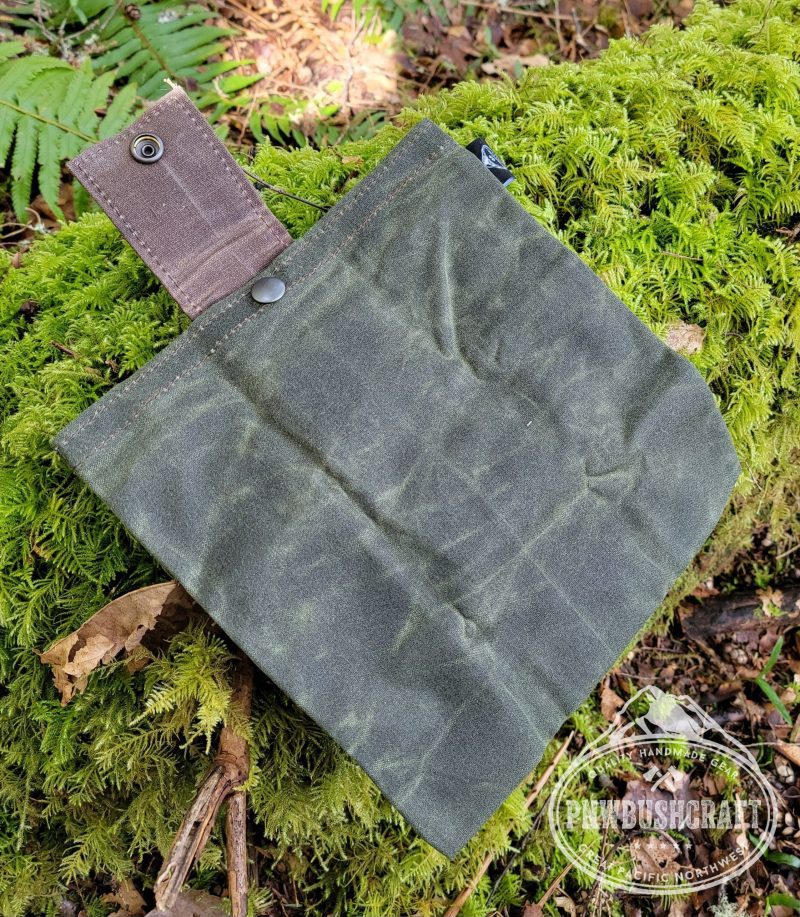 pnwbushcraft boxes bags rugged waxed canvas foraging bag hip pouch by pnwbushcraft 41355130274005