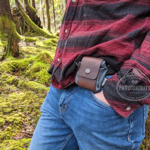 pnwbushcraft boxes bags rugged waxed canvas foraging bag hip pouch by pnwbushcraft 41355131224277