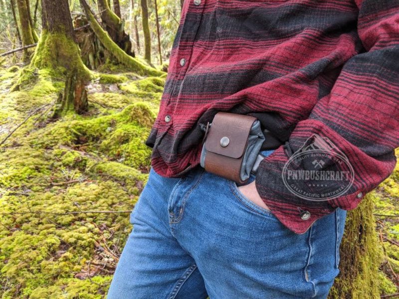 pnwbushcraft boxes bags rugged waxed canvas foraging bag hip pouch by pnwbushcraft 41355131224277