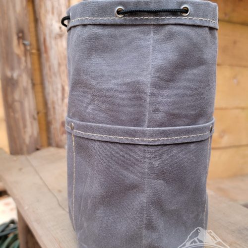 pnwbushcraft boxes bags small gray the cedar bucket bag with outside pockets available in 5 sizes perfect for organizing your kit 41355129422037