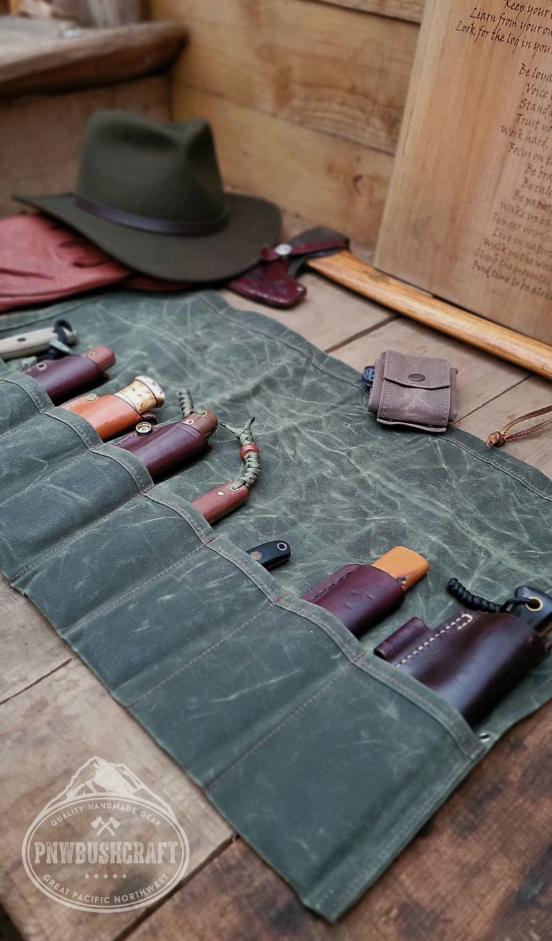 pnwbushcraft boxes bags the birch waxed canvas roll up by pnwbushcraft 41355125326037