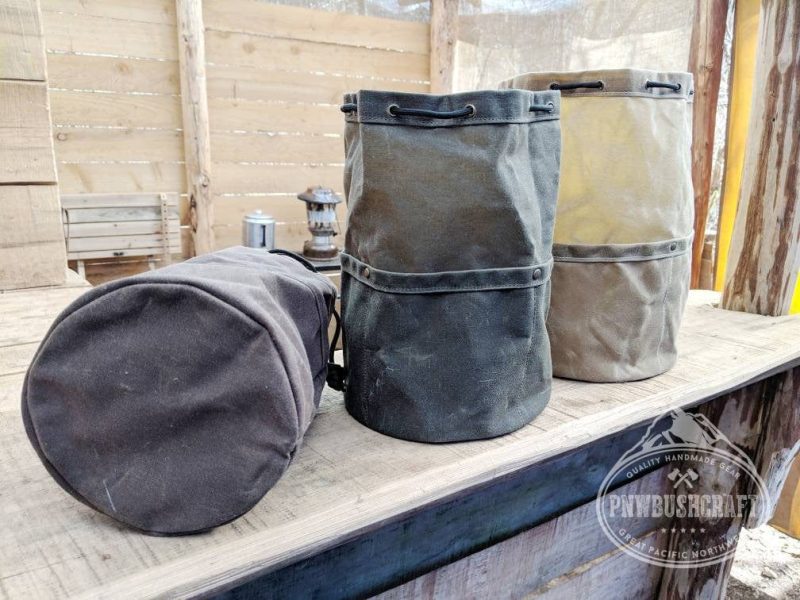 pnwbushcraft boxes bags the cedar bucket bag with outside pockets available in 5 sizes perfect for organizing your kit 41355127750869