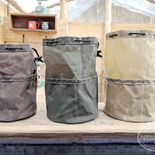 pnwbushcraft boxes bags the cedar bucket bag with outside pockets available in 5 sizes perfect for organizing your kit 41355128340693