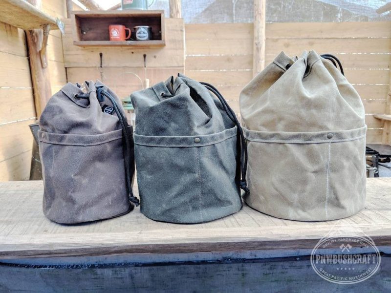 pnwbushcraft boxes bags the cedar bucket bag with outside pockets available in 5 sizes perfect for organizing your kit 41355128602837