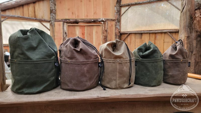 pnwbushcraft boxes bags the cedar bucket bag with outside pockets available in 5 sizes perfect for organizing your kit 41355130634453