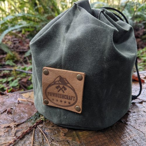 pnwbushcraft boxes bags waxed canvas bucket bag 41355128078549