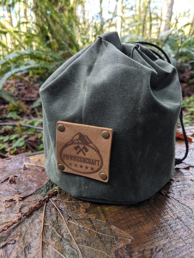 pnwbushcraft boxes bags waxed canvas bucket bag 41355128078549