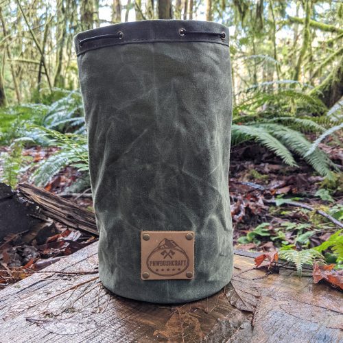 pnwbushcraft boxes bags waxed canvas bucket bag 41355129684181