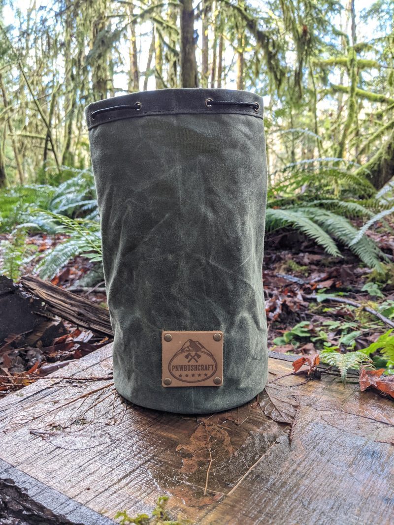 pnwbushcraft boxes bags waxed canvas bucket bag 41355129684181