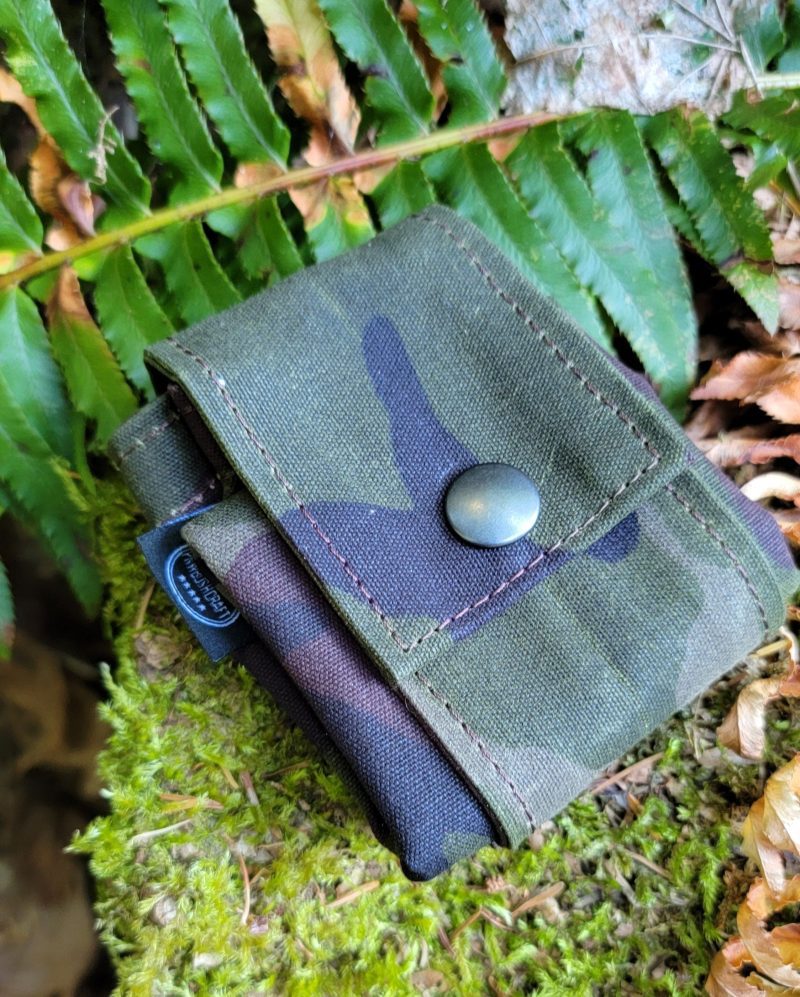 pnwbushcraft boxes bags woodland camo rugged waxed canvas foraging bag hip pouch by pnwbushcraft 41355130175701