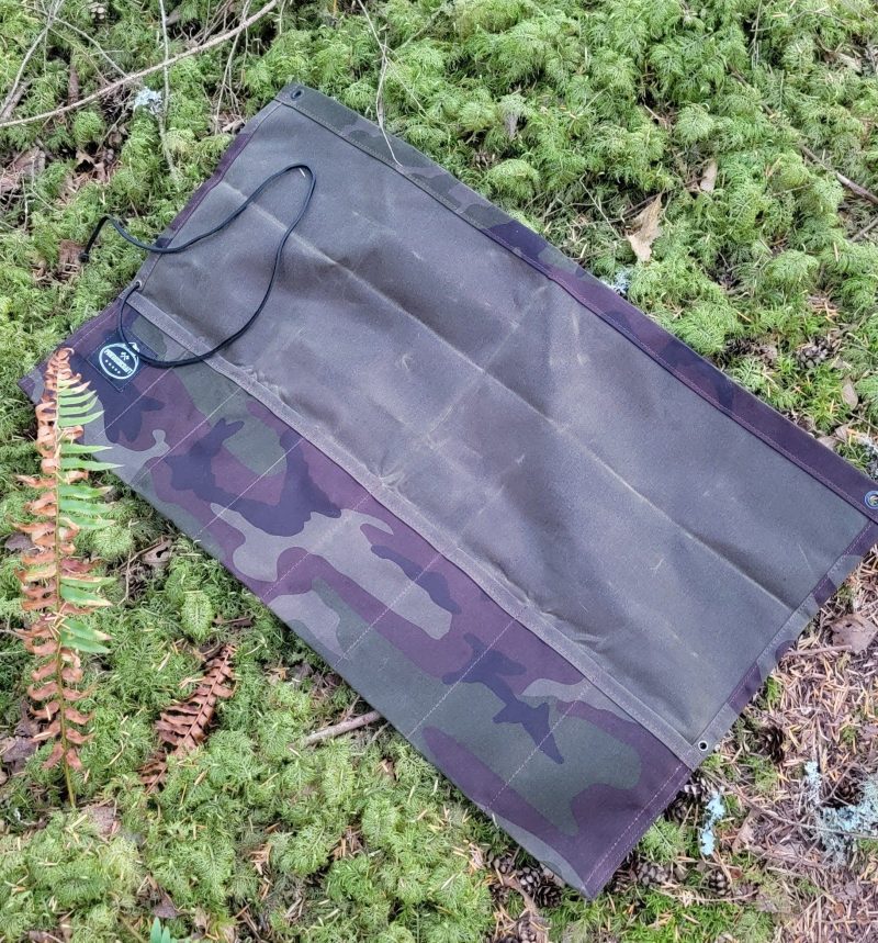 pnwbushcraft boxes bags woodland camo the birch waxed canvas roll up by pnwbushcraft 41355126145237